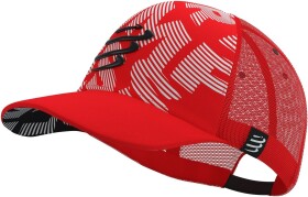 Compressport Trucker Cap cu00008b-303 - Kšiltovka Compressport Trucker Cap - RED/WHITE
