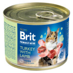 Brit Premium Cat by Nature konz Turkey&Lamb 200g + Množstevní sleva