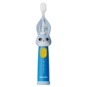 SENCOR SOC 0810BL modrá / Elektrický dětský zubní kartáček / 12.000 kmitů / IPX7 / 1x AAA (8590669352753)