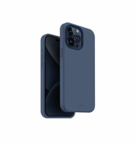 Pouzdro UNIQ Lino Hue MagClick iPhone 15 Pro Max, Navy modré