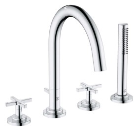 KLUDI - Nova Fonte Baterie na okraj vany, 4-otvorová instalace, chrom 204250520