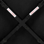 Židle jídelní, zelená látka, nohy černý kov