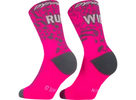 Dynafit Run Wild Crew běžecké ponožky Pink Glo/0720 vel. 35-38