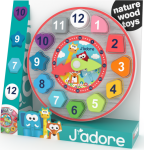 Dřevěné hodiny vkládačka - J'ADORE