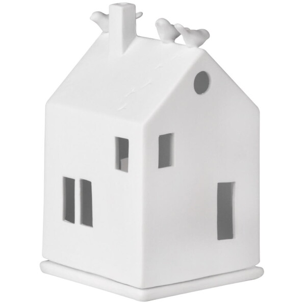 Räder Porcelánový svícen Birdhouse, bílá barva, porcelán
