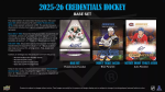 Hokejové karty NHL 2025-26 Upper Deck Credentials Hobby Balíček