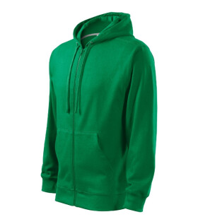 Trendy Zipper mikina pánská středně zelená XL