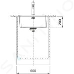 FRANKE - Mythos Dřez MYX 110-50, 540x440 mm, nerez 122.0637.420