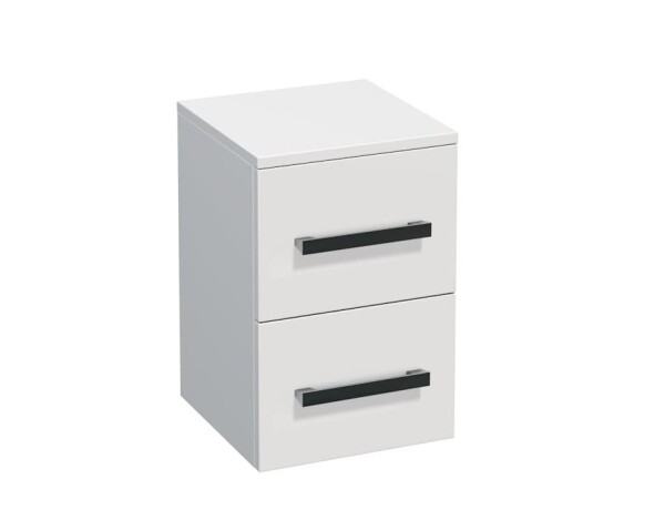 Koupelnová skříňka nízká SAT Cube Way 32,5x49,3x33 cm bílá lesk CUBE3CHN32BL CUBE3CHN32BL