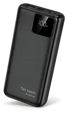 Teltech TT-PB20 černá / Powerbanka / 20 000 mAh (37476)