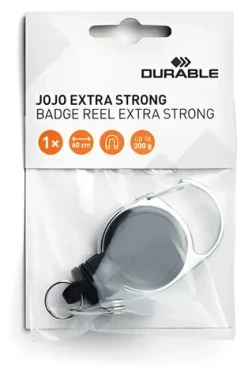 Durable Jojo Extra Strong černá / Naviják na kartu / Nosnost 300 g / Páska 60 cm (832901)