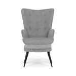 Relaxační křeslo, šedá, sametová látka, AK-303 GREY2