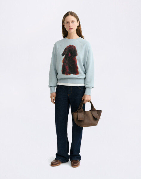 Thinking MU Pet Portrait Blue Bonnie Sweatshirt BLUE L