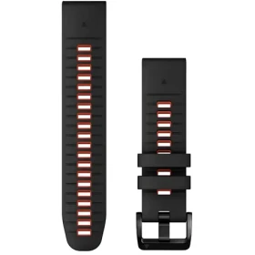 Garmin QuickFit 22 černo-červený / Řemínek / Silikon / 22 mm (753759319588)
