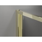 MEXEN/S - Exo sprchový kout skládací dveře 100 x 90, transparent, zlato 816-100-090-50-00