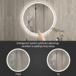 CERANO - Koupelnové LED zrcadlo Eterno - Ø 90 CER-8050BD6955