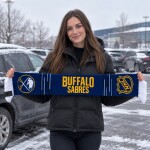 Great Branding Šála Buffalo Sabres NHL Patch Letter