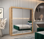 Šatní skříň Abi T3 Barva korpusu: Bílá, Rozměry: 100 cm, Dveře: Bílá