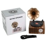 Retro Bluetooth reproduktor se skrytou Full HD WiFi kamerou - WF-LS68
