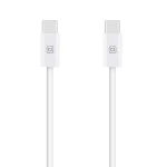 OBAL:ME Super Fast USB-C/USB-C Pletený kabel 100W 1m White (57983128328)