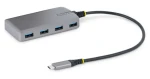 StarTech šedá / USB-C Hub / 4 porty / 5 Gbps / kabel 0,3 m (5G4AB-USB-C-HUB)