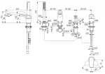 IDEAL STANDARD - La Dolce Vita Baterie na okraj vany, 4-otvorová instalace, chrom BD671AA