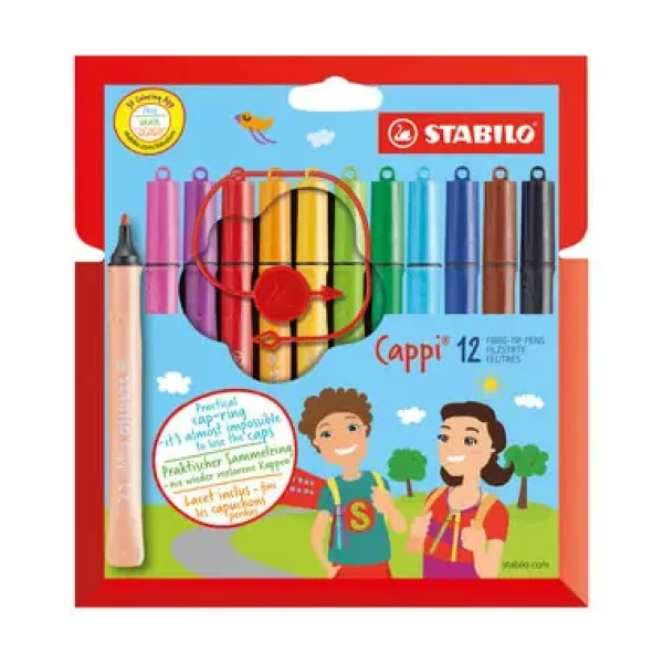 STABILO® Cappi - 12 ks sada - 12 různých barev (168/12-4)