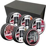 Mustang Sada 6 puků Carolina Hurricanes NHL Stanley Cup Champs 6 Pack