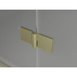 MEXEN/S - Lunar-F L sprchový kout skládací dveře pravá 95 x 80, transparent, zlato kartáčovaná 836L-095-080-55-00-P
