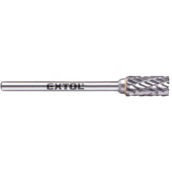 EXTOL INDUSTRIAL 8703813 Fréza karbidová válcová s čelním ozubením, 6×13mm, stopka 3mm, sek střední