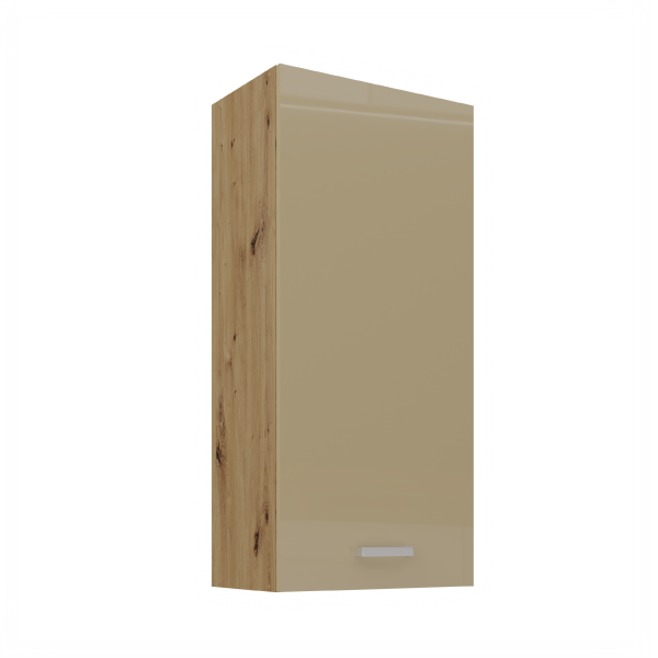Horní skříňka Artisan 50 G-108 1F Barva korpusu: Dub artisan, Barva dvířek: Cappucino lesk
