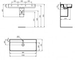 IDEAL STANDARD - Strada II Umyvadlo 100x43 cm s otvorem pro baterii, s Ideal Plus, bílá T3646MA