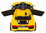 Mamido Dětské elektrické autíčko Audi R8 Spyder žluté