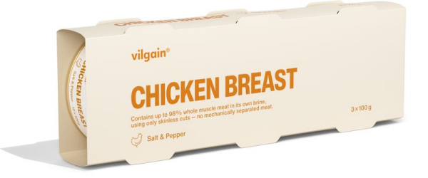 Vilgain Kuřecí prsa – se solí a pepřem 300 g (3 x 100 g)