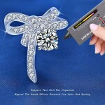 Royal Fashion stříbrné náušnice HA-XEA004-SILVER-MOISSANITE-ZIRCON