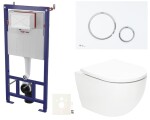 Závěsný WC set do lehkých stěn / předstěnová SAT Fusion SIKOSSTORFU76 SIKOSSTORFU76