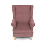 Křeslo ušák, růžová látka, AK-388 PINK2