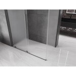 MEXEN/S - Velar sprchový kout, posuvné dveře 160 x 80 cm, dekor, grafit metal 871-160-080-31-95