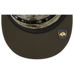 New Era Pánská kšiltovka Los Angeles Rams NFL 2025 Salute to Service 9FIFTY Split Panel Trucker Snapback