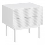 Designový noční stolek z masivu Soma bílá