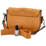 Trendová koženková crossbody Atlay, žlutá