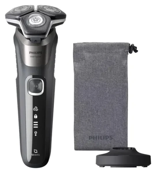Philips Series 5000 S5887/13 šedá / Holicí strojek / omyvatelný / suché a mokré holení / až 60 min (S5887/13)