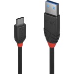 Delock USB 2.0 prodlužovací kabel plochý zahnutý [1x USB 2.0 zástrčka A - 1x USB 2.0 zásuvka A] 1.00 m černá oboustranně zapoji