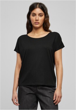 Dámské tričko Basic Drop Shoulder Tee černé