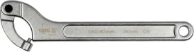 YATO Hákový klíč s čepem, stavitelný 50-80mm YT-01677