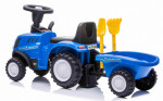 Mamido Dětské odrážedlo traktor s přívěsem New Holland T7 modrý