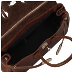 Luxusní dámská kožená kabelka do ruky Annalena, hnědá