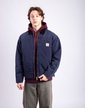 Carhartt WIP OG Detroit Jacket Dark Navy/Black stone canvas L