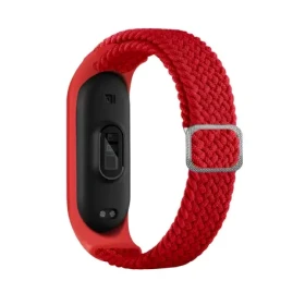 Beline Textile Mi Band 5/6/7 červená / Pásek pro Xiaomi Mi Band 5/6/7 / Textilní