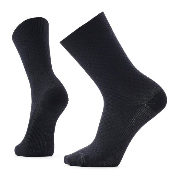 SMARTWOOL Everyday Basketweave Crew Socks, Black (vzorek) velikost: L